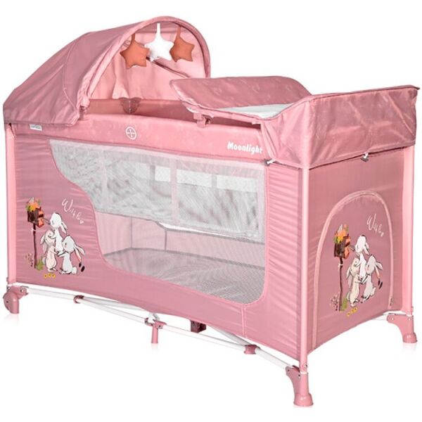Манеж Lorelli MOONLIGHT 2L ROCKER (beige rabbits) (24870)