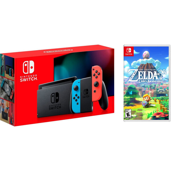 Nintendo Switch Neon blue/red (Обновлённая версия) + The Legend of Zelda: Link"s Awakening
Nintendo Switch Neon blue/red (Обновлённая версия) + The Legend of Zelda: Link"s Awakening