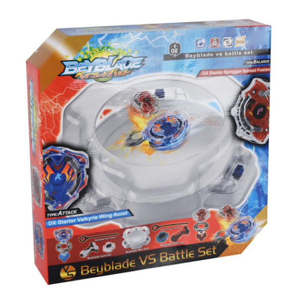 Набор волчков BEYBLADE (Бейблейд) Battle Set Valkyrie & Spriggan с ареной и запускателями (SUN90095)
Набор волчков BEYBLADE (Бейблейд) Battle Set Valkyrie & Spriggan с ареной и запускателями (SUN90095)