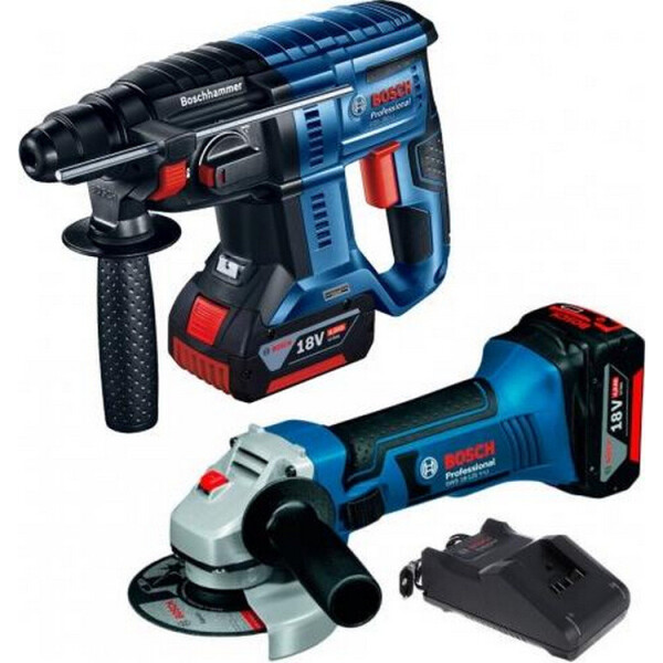 аккумуляторный Bosch Professional GBH 180-LI + аккумуляторная угловая шлифмашина Bosch GWS 18-125 V-LI + аКБ GBA 4.0 A*ч - 2 шт + ЗУ GAL 18V-40 (0615990L6J+0615990L6G)
аккумуляторный Bosch Professional GBH 180-LI + аккумуляторная угловая шлифмашина Bosch GWS 18-125 V-LI + аКБ GBA 4.0 A*ч - 2 шт + ЗУ GAL 18V-40 (0615990L6J+0615990L6G)
