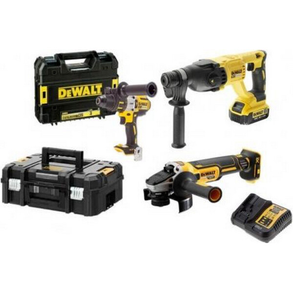 набор аккумуляторного инструмента: бесщеточный DeWALT DCH133M1 + бесщёточная угловая шлифмашина (болгарка) DeWALT DCG405N + ударная дрель-шуруповерт DeWALT DCD996NT
набор аккумуляторного инструмента: бесщеточный DeWALT DCH133M1 + бесщёточная угловая шлифмашина (болгарка) DeWALT DCG405N + ударная дрель-шуруповерт DeWALT DCD996NT