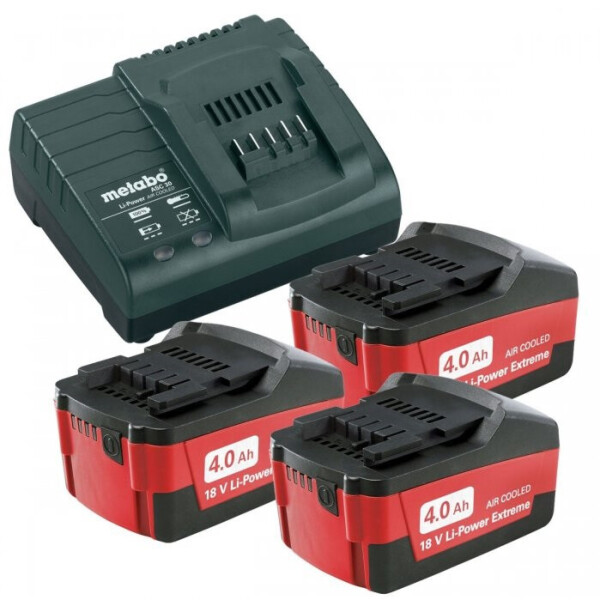 Комплект аккумуляторных батарей Metabo 3*4.0 Ач 18 В +Зарядное устройство (685049000)
Комплект аккумуляторных батарей Metabo 3*4.0 Ач 18 В +Зарядное устройство (685049000)