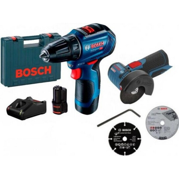Аккумуляторная бесщеточная дрель-шуруповерт Bosch Professional GSR 12V-30 (06019G9000) + Угловая шлифмашина Bosch Professional GWS 12V-76 (06019F2000)
Аккумуляторная бесщеточная дрель-шуруповерт Bosch Professional GSR 12V-30 (06019G9000) + Угловая шлифмашина Bosch Professional GWS 12V-76 (06019F2000)