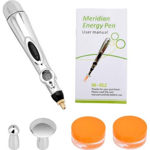 Портативный акупунктурный для лица и тела в форме ручки 18 см Meridian Energy Pen безопасный и простой в использовании Серый
Портативный акупунктурный для лица и тела в форме ручки 18 см Meridian Energy Pen безопасный и простой в использовании Серый