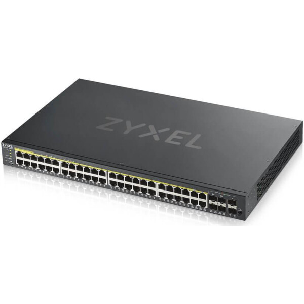 Коммутатор ZYXEL GS1920-48HPv2 (4xGE, 4xGE/SFP, 2хSFP, 48хGE PoE, Max PoE 375W, Smart, NebulaFlex)
Коммутатор ZYXEL GS1920-48HPv2 (4xGE, 4xGE/SFP, 2хSFP, 48хGE PoE, Max PoE 375W, Smart, NebulaFlex)