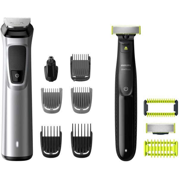 Триммер универсальный 12-в-1 с бритвой OneBlade для бороды и тела PHILIPS Multigroom series 9000 MG9710/90
Триммер универсальный 12-в-1 с бритвой OneBlade для бороды и тела PHILIPS Multigroom series 9000 MG9710/90