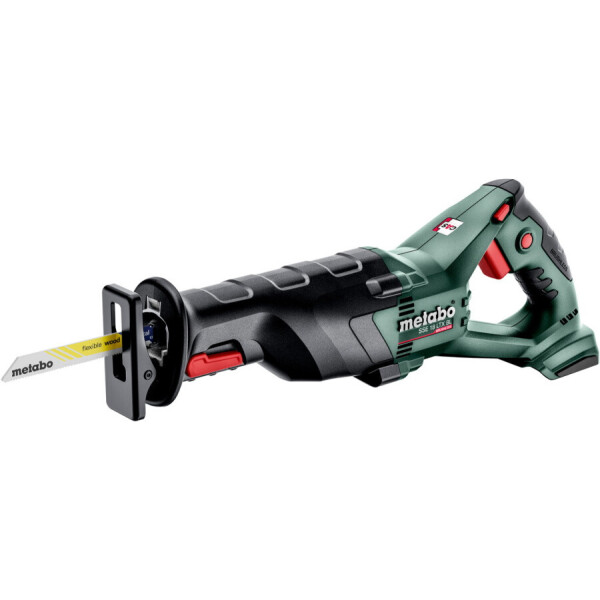 Аккумуляторная бесщеточная сабельная пила Metabo SSE 18 LTX BL (без АКБ и ЗУ) (602267850)
Аккумуляторная бесщеточная сабельная пила Metabo SSE 18 LTX BL (без АКБ и ЗУ) (602267850)