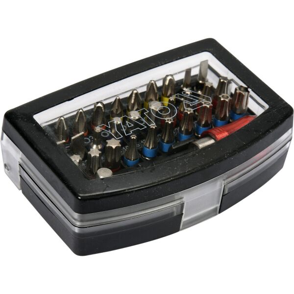 Набор бит YATO YATO 32 пр. sl3, sl4, sl5, sl6, ph1, ph2, ph3, pz1, pz2, pz3, torx, hex. YT-04622
Набор бит YATO YATO 32 пр. sl3, sl4, sl5, sl6, ph1, ph2, ph3, pz1, pz2, pz3, torx, hex. YT-04622