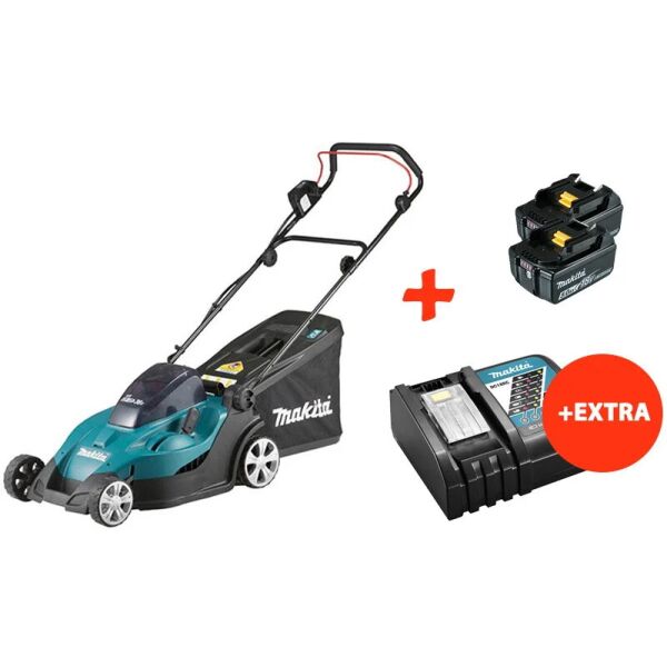 Аккумуляторная газонокосилка Makita DLM431Z + 2 Акб 18 V 5 Ah + быстрозарядное устройство
Аккумуляторная газонокосилка Makita DLM431Z + 2 Акб 18 V 5 Ah + быстрозарядное устройство