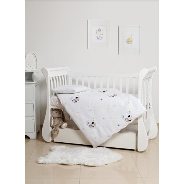 Комплект постельного белья детский 3 эл Twins Dolce Summer day с вышивкой 3062-TD-100-01, white
Комплект постельного белья детский 3 эл Twins Dolce Summer day с вышивкой 3062-TD-100-01, white