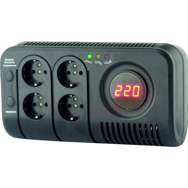 Стабилизатор напряжения электронный ElectrO НСТ-500 4 розетки 0.5 кВт (HCT05EL4)
Стабилизатор напряжения электронный ElectrO НСТ-500 4 розетки 0.5 кВт (HCT05EL4)