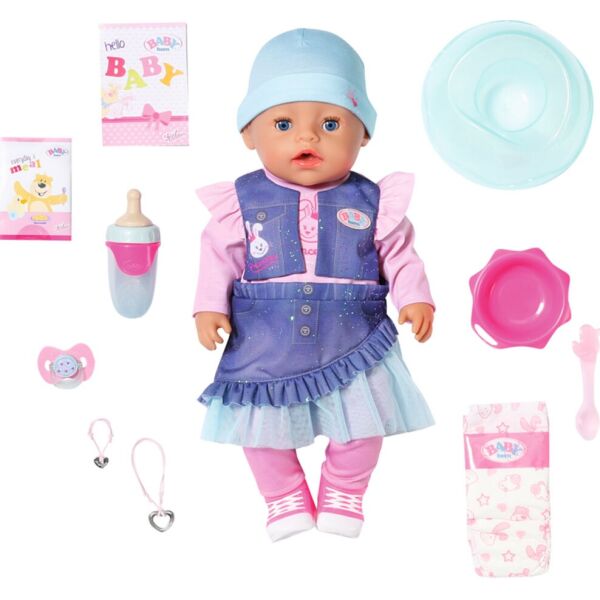 Кукла BABY Born серии Нежные объятия - Волшебная девочка в джинсовом наряде (831533)
Кукла BABY Born серии Нежные объятия - Волшебная девочка в джинсовом наряде (831533)
