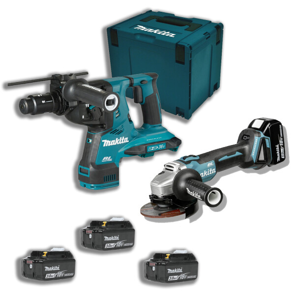 Аккумуляторный перфоратор Makita DLXMUA281 ( DHR281Z + BL1830Bx4 +DC18RD + DGA504Z+ кейс Makpac 4)
Аккумуляторный перфоратор Makita DLXMUA281 ( DHR281Z + BL1830Bx4 +DC18RD + DGA504Z+ кейс Makpac 4)