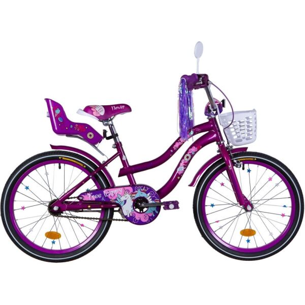 Велосипед ST 20" Formula FLOWER PREMIUM рама-13" перламутровый фиолетовый с багажником для кукол,с крылом St 2021
Велосипед ST 20" Formula FLOWER PREMIUM рама-13" перламутровый фиолетовый с багажником для кукол,с крылом St 2021