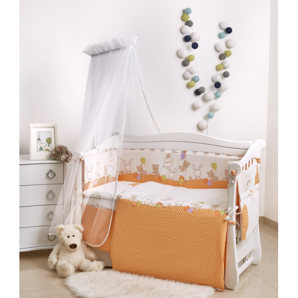 Комплект постельного белья детский Twins Comfort New С-121 (7 элементов) Горошек оранжевый
Комплект постельного белья детский Twins Comfort New С-121 (7 элементов) Горошек оранжевый