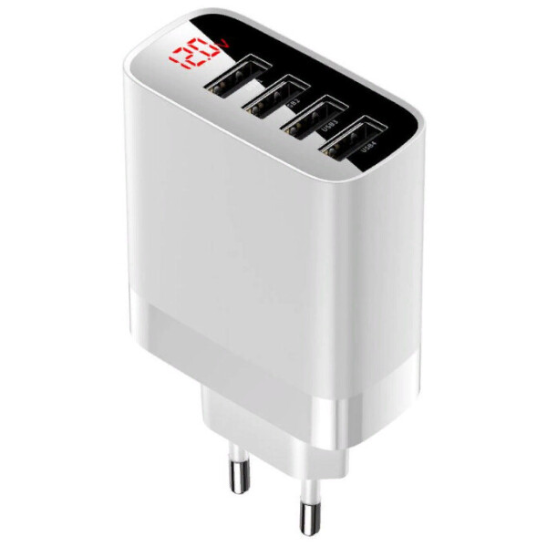 Зарядное устройство Baseus Mirror Lake Digital Display 4USB 30W White (CCJMHB-B02)
Зарядное устройство Baseus Mirror Lake Digital Display 4USB 30W White (CCJMHB-B02)