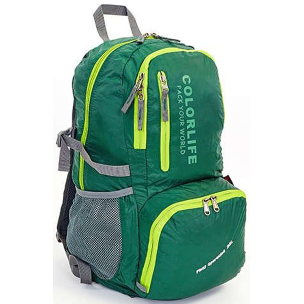 Рюкзак спортивный Color Life 1554-gr Зеленый 
Рюкзак спортивный Color Life 1554-gr Зеленый