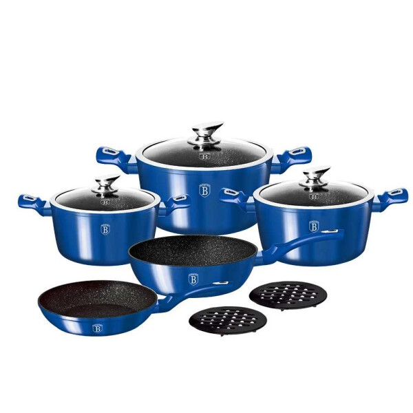 Большой набор посуды Berlinger Haus Metallic Line Royal Blue Edition на 10 предметов (BH-1658N)
Большой набор посуды Berlinger Haus Metallic Line Royal Blue Edition на 10 предметов (BH-1658N)