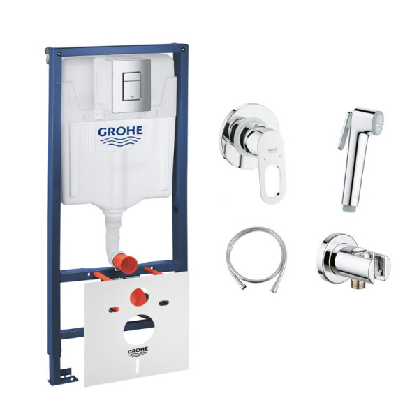 Комплект Grohe инсталляция Rapid SL 38772001 + набор для гигиенического душа со смесителем BauClassic 111048
Комплект Grohe инсталляция Rapid SL 38772001 + набор для гигиенического душа со смесителем BauClassic 111048