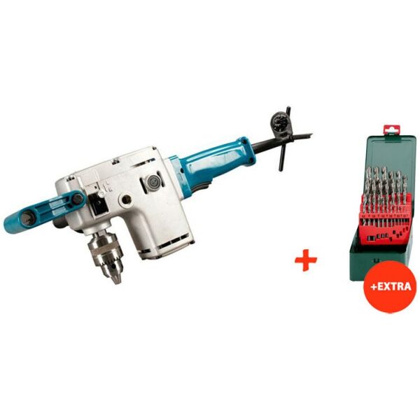 Угловая дрель Makita DA6301 + набор сверл по металлу HSS-G Promotion (25 шт.) (DA6301X)
Угловая дрель Makita DA6301 + набор сверл по металлу HSS-G Promotion (25 шт.) (DA6301X)