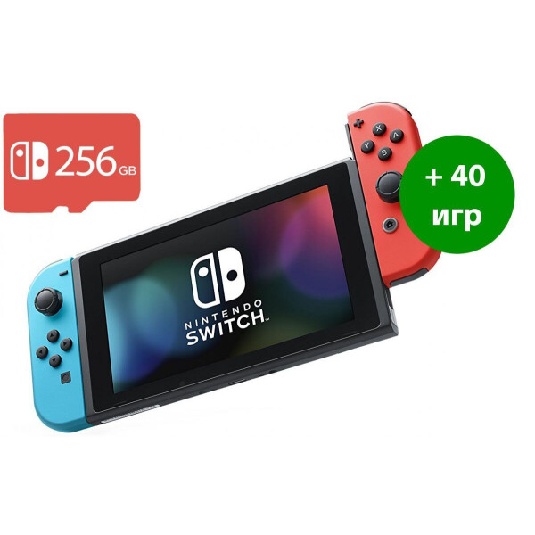 Nintendo Switch v2 (Red/Blue) Модицифированная + Micro SD 256Gb + 40 Игр В Комплекте
Nintendo Switch v2 (Red/Blue) Модицифированная + Micro SD 256Gb + 40 Игр В Комплекте