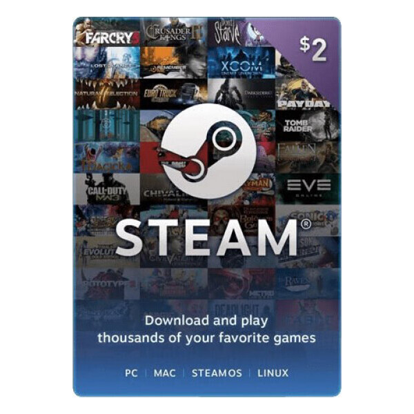 Электронный ключ (Подарочная карта) Стим Steam Gift Card на сумму 2 usd, (Все регионы)
Электронный ключ (Подарочная карта) Стим Steam Gift Card на сумму 2 usd, (Все регионы)