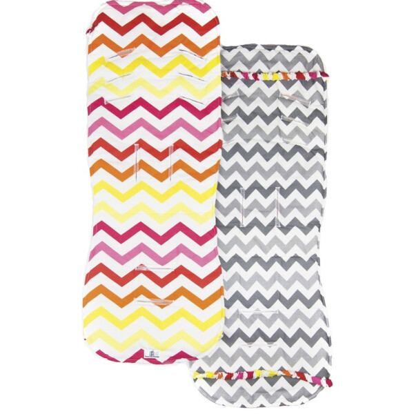 Матрасик в коляску Merrygoround Zigzag red 80х30 см