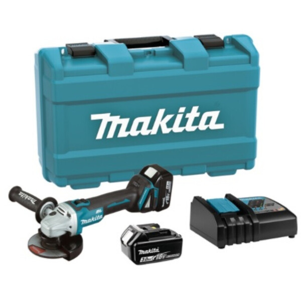 Аккумуляторная угловая бесщеточная шлифмашина Makita DGA504RFE + 2 акб 18 V 3 Ah + З/У DC18RC + кейс болгарка шлифмашинка УШМ (18В,125мм) (4005)
Аккумуляторная угловая бесщеточная шлифмашина Makita DGA504RFE + 2 акб 18 V 3 Ah + З/У DC18RC + кейс болгарка шлифмашинка УШМ (18В,125мм) (4005)