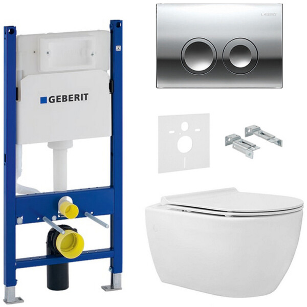 Инсталляция GEBERIT Duofix 458.126.00.1 с унитазом City АР0002764 Rimless Soft Close 9SC1061S01 + панель смыва "Delta 21" 115.125.21.1, ОР0002680
Инсталляция GEBERIT Duofix 458.126.00.1 с унитазом City АР0002764 Rimless Soft Close 9SC1061S01 + панель смыва "Delta 21" 115.125.21.1, ОР0002680