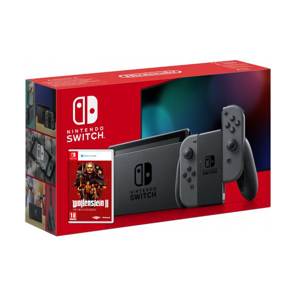 Nintendo Switch Gray (Upgraded version) + Игра Wolfenstein II: The New Colossus (русская версия)
Nintendo Switch Gray (Upgraded version) + Игра Wolfenstein II: The New Colossus (русская версия)