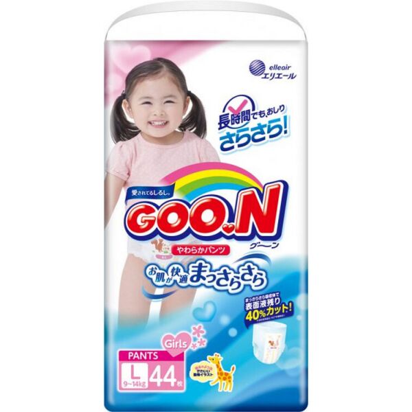 Подгузники-трусики GOO.N для девочек 9-14 кг размер L 132 шт (853081-3) (4500006493081)
Подгузники-трусики GOO.N для девочек 9-14 кг размер L 132 шт (853081-3) (4500006493081)