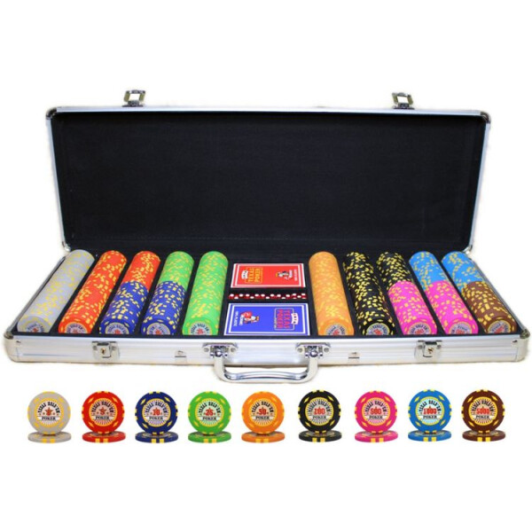 Профессиональный покерный набор Goods4u Texas Holdem Poker 500 номинальных фишек в кейсе
Профессиональный покерный набор Goods4u Texas Holdem Poker 500 номинальных фишек в кейсе