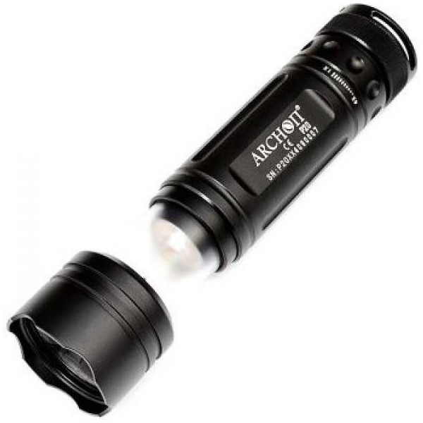 Фонарь 2 в 1 - фокусируемый + кемпинговый Archon P10 (Cree XP-G, 160 люмен, 5 режимов, 1хАА)
Фонарь 2 в 1 - фокусируемый + кемпинговый Archon P10 (Cree XP-G, 160 люмен, 5 режимов, 1хАА)