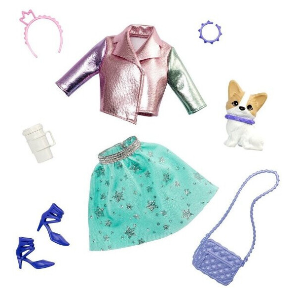 Одежда для кукол Барби Приключение принцессы Barbie Princess Adventure Doll Clothes Fashion Pack with Pet Dog GML65
Одежда для кукол Барби Приключение принцессы Barbie Princess Adventure Doll Clothes Fashion Pack with Pet Dog GML65