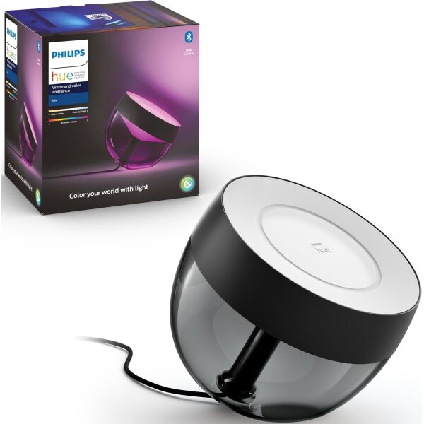 Настольная лампа-смарт Philips Hue Iris, 2000K-6500K, Color RGB, Bluetooth, диммируемая, чёрная (929002376201)
Настольная лампа-смарт Philips Hue Iris, 2000K-6500K, Color RGB, Bluetooth, диммируемая, чёрная (929002376201)