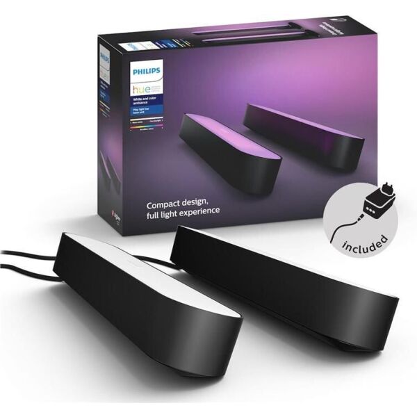 Настольная лампа-смарт Philips Hue Play + БП Color RGB, диммируемая 2 шт (915005939101)
Настольная лампа-смарт Philips Hue Play + БП Color RGB, диммируемая 2 шт (915005939101)