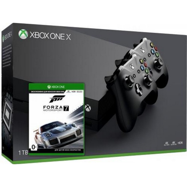 Microsoft Xbox One X 1Tb + Forza Motorsport 7 (русская версия) + доп. Wireless Controller with Bluetooth (Black)
Microsoft Xbox One X 1Tb + Forza Motorsport 7 (русская версия) + доп. Wireless Controller with Bluetooth (Black)