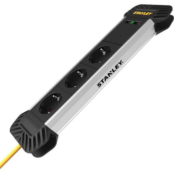 Сетевой фильтр Stanley 2 м, 3x1.5мм2, IP20, 3 розетки, 2 USB порта, алюминий, SXECCD2OBFE
Сетевой фильтр Stanley 2 м, 3x1.5мм2, IP20, 3 розетки, 2 USB порта, алюминий, SXECCD2OBFE