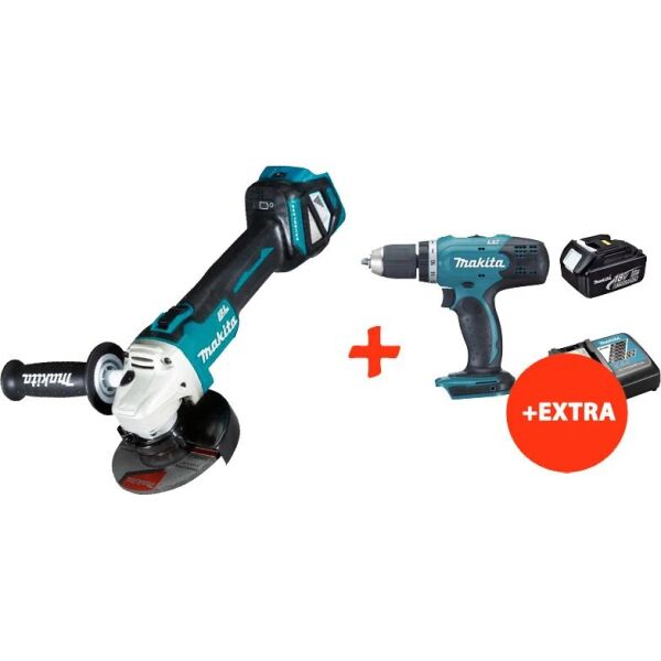 Аккумуляторная бесщеточная болгарка Makita DGA511Z+аккумуляторная дрель-шуруповерт Makita DDF453RFX7
Аккумуляторная бесщеточная болгарка Makita DGA511Z+аккумуляторная дрель-шуруповерт Makita DDF453RFX7