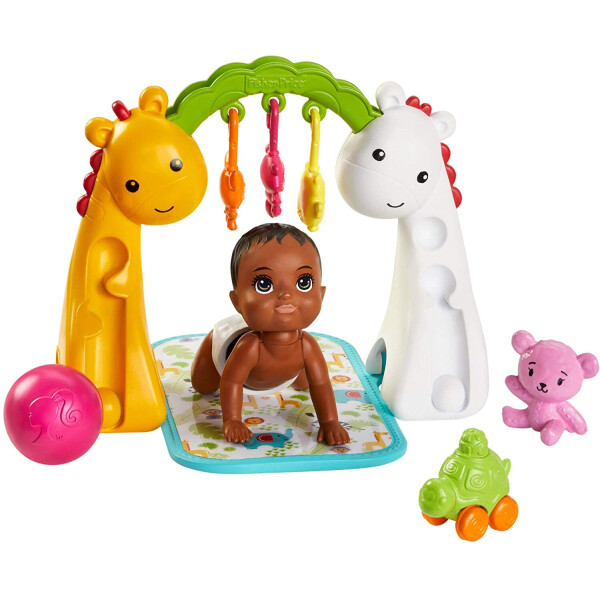 Пупс Barbie Skipper Babysitters Inc. Crawling and Playtime Playset with Baby Doll GHV85
Пупс Barbie Skipper Babysitters Inc. Crawling and Playtime Playset with Baby Doll GHV85