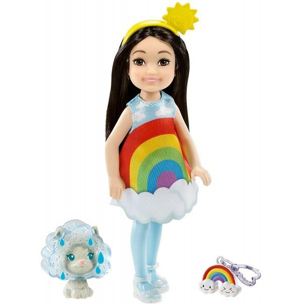 Кукла Барби Челси в костюме Радуги Barbie Club Chelsea Dress-Up Doll in Rainbow Costume GRP70
Кукла Барби Челси в костюме Радуги Barbie Club Chelsea Dress-Up Doll in Rainbow Costume GRP70