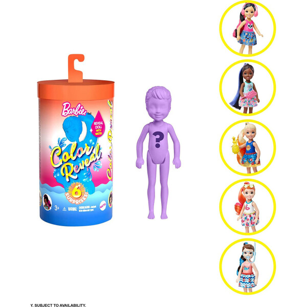 Кукла Barbie Челси Сюрприз Цветное перевоплощение Color Reveal Chelsea Doll Sunny N' Cool beach Series GTP52
Кукла Barbie Челси Сюрприз Цветное перевоплощение Color Reveal Chelsea Doll Sunny N' Cool beach Series GTP52