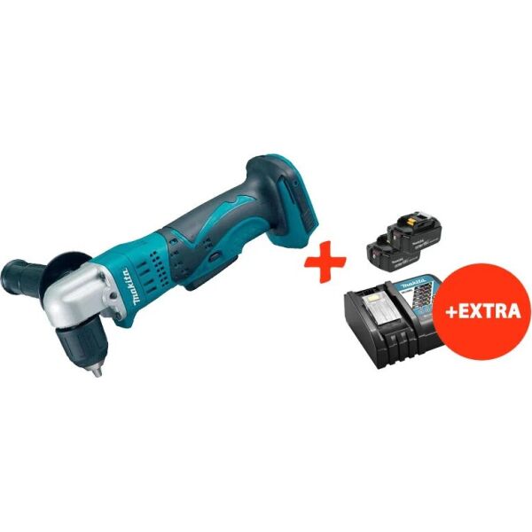 Аккумуляторная угловая дрель Makita DDA350Z+2 акк.18V 5 Ah+быстрозарядное ЗУ (DDA350RT2)
Аккумуляторная угловая дрель Makita DDA350Z+2 акк.18V 5 Ah+быстрозарядное ЗУ (DDA350RT2)