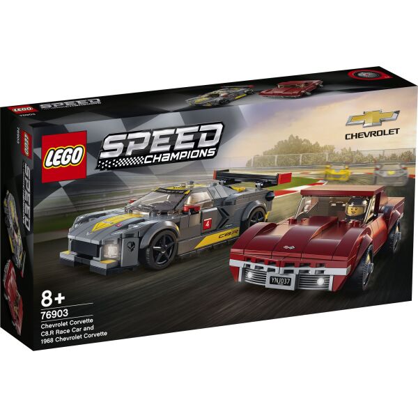 LEGO® Speed Champions Chevrolet Corvette C8.R Race Car and 1968 Chevrolet Corvette (76903)
LEGO® Speed Champions Chevrolet Corvette C8.R Race Car and 1968 Chevrolet Corvette (76903)