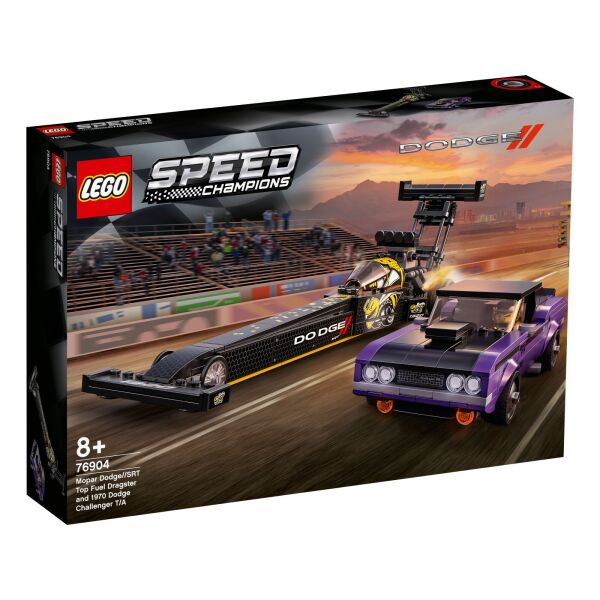 LEGO® Speed Champions Mopar Dodge//SRT Top Fuel Dragster and 1970 Dodge Challenger T/A (76904)
LEGO® Speed Champions Mopar Dodge//SRT Top Fuel Dragster and 1970 Dodge Challenger T/A (76904)