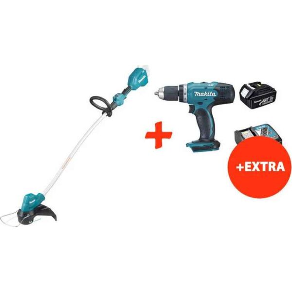Аккумуляторная коса Makita DUR189Z+аккумуляторная дрель-шуруповерт Makita DDF453RFX7 (DUR189RFX7)
Аккумуляторная коса Makita DUR189Z+аккумуляторная дрель-шуруповерт Makita DDF453RFX7 (DUR189RFX7)