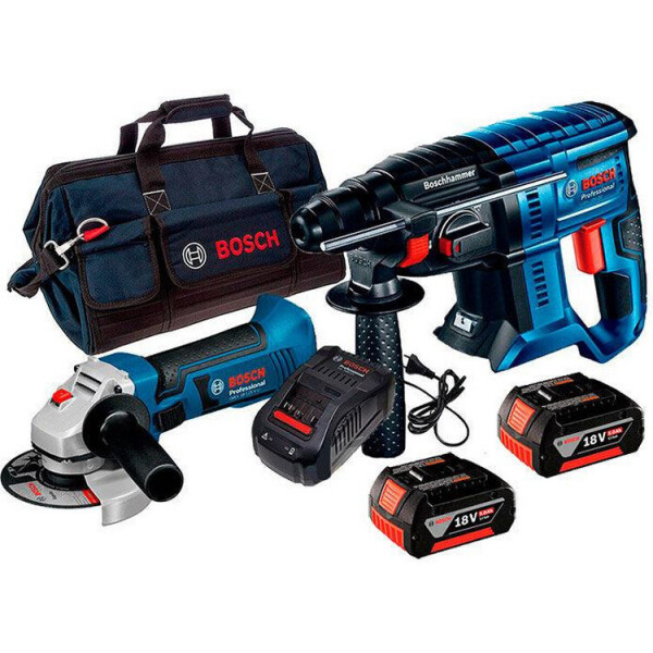 Набор Bosch GBH 180-Li + УШМ GWS 18-125 V-LI + з/у AL 1860 CV + 2 x акб GBA 18V 5 Ah + сумка
Набор Bosch GBH 180-Li + УШМ GWS 18-125 V-LI + з/у AL 1860 CV + 2 x акб GBA 18V 5 Ah + сумка