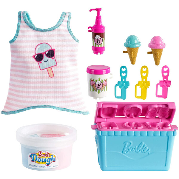 Набор для приготовления мороженого Barbie Cooking Baking Accessory Pack with Ice Cream-Themed Pieces GHK40
Набор для приготовления мороженого Barbie Cooking Baking Accessory Pack with Ice Cream-Themed Pieces GHK40
