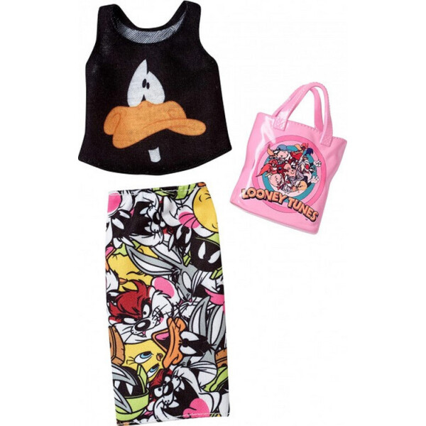 Одежда для кукол Барби Barbie Complete Looks Looney Tunes Daffy Duck Top & Character Skirt FXK69
Одежда для кукол Барби Barbie Complete Looks Looney Tunes Daffy Duck Top & Character Skirt FXK69