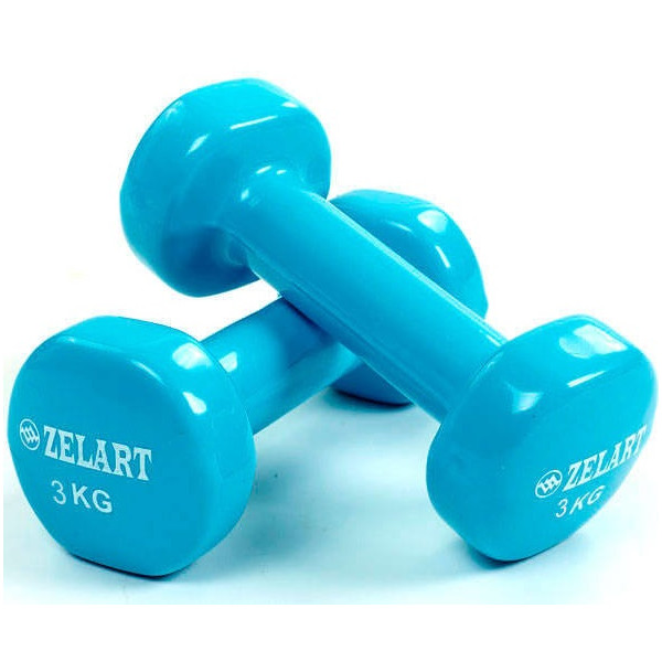 Набор гантелей для фитнеса с виниловым покрытием Zelart Beauty (2x3кг) TA-5225-3 голубой (9000154411)
Набор гантелей для фитнеса с виниловым покрытием Zelart Beauty (2x3кг) TA-5225-3 голубой (9000154411)